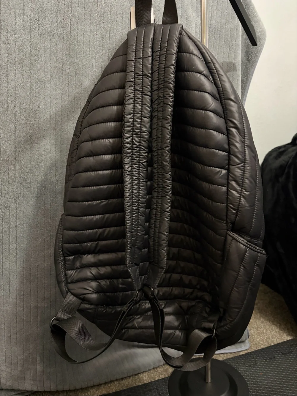 Capezio Black Quilted Puffer Backpack